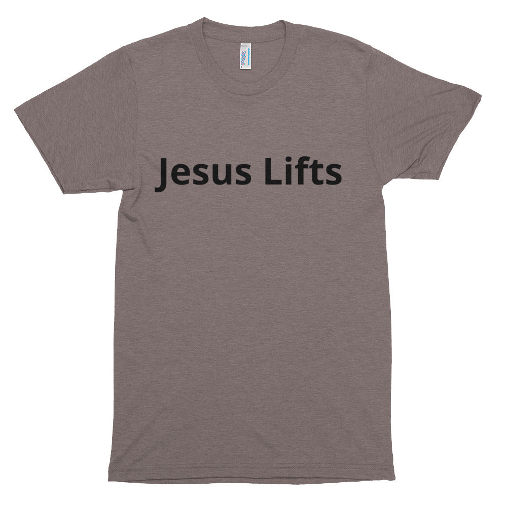 Jesus Lifts Men's Soft T-Shirt
